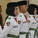 Pengukuhan 32 Anggota Paskibraka Kabupaten Sukabumi tahun 2023. (Sumber : Dokpim Pemkab Sukabumi)