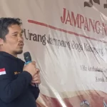 Anggota Komisi 1 DPRD Kabupaten Sukabumi Anwar di acara silaturahmi akbar Paguyuban Jampang Tandang Makalangan.